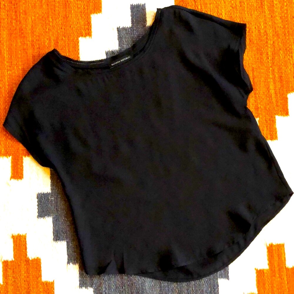 Banana Republic Short Sleeve Blouse xxs petite